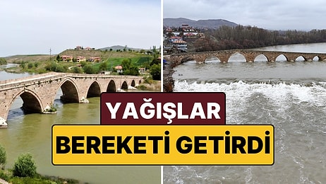 Yağışlar Bereket Getirdi: Tarihi Köprü Eski İhtişamlı Günlerine Döndü!