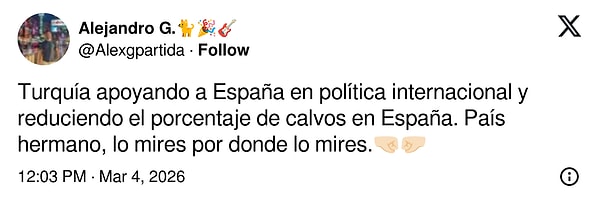 Bir kullanıcı da kardeş ülke ilan etti.