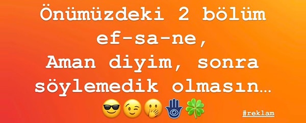 Dizinin Zarife’si olan Yeşim Ceren Bozoğlu da yeni bölümler hakkında paylaşım yaptı.