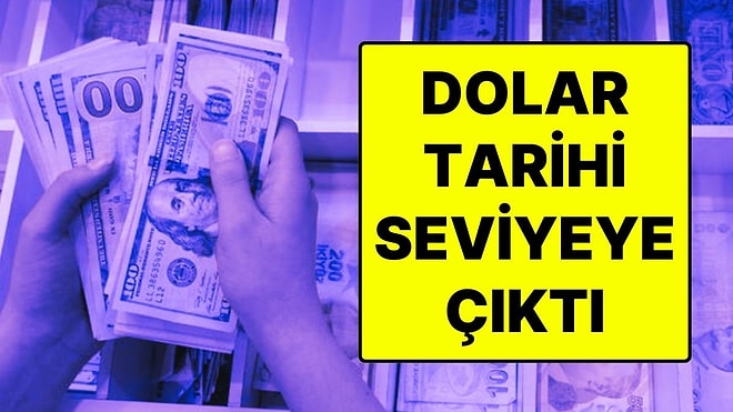 Dolar, Türk Lirası Karşısında Tarihi Seviyeye Yükseldi: 1 Dolar 45 Liraya Yaklaştı!