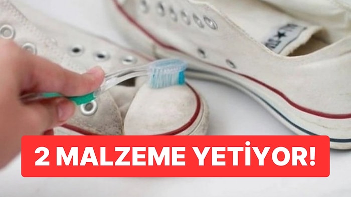 Beyaz Ayakkabıları Dakikalar İçinde Temizleyen Yöntem: Sadece 2 Malzeme Yetiyor!