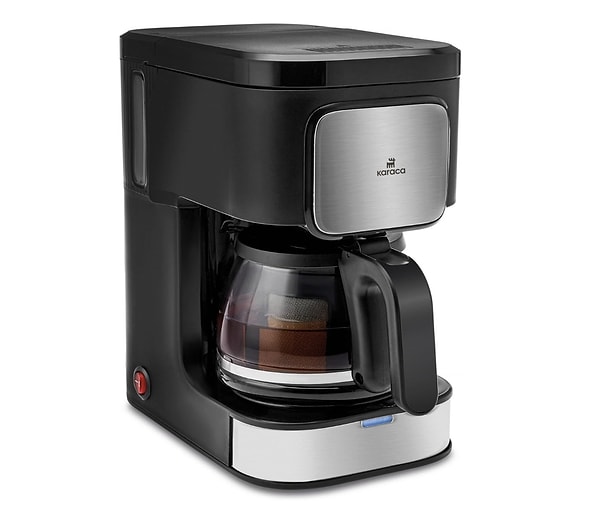 Güne zinde bir başlangıç: Karaca Just Coffee Aroma 2 in 1 Filtre Kahve ve Çay Makinesi!
