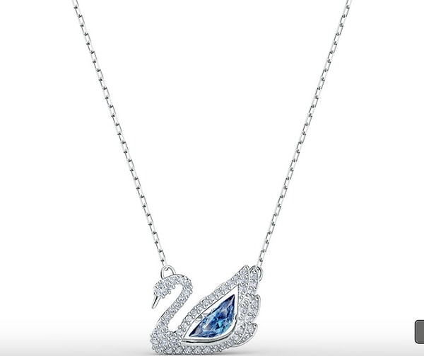 Işıltısıyla büyülemek isteyenlere: Swarovski Kuğu Kolye!