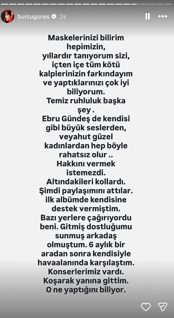 Son hedefinde ise Ebru Gündeş vardı.