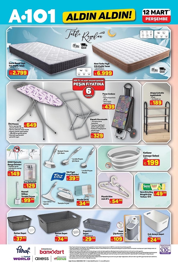 Oscar Bonel Yaylı Tek Kişilik Yatak 2.799 TL