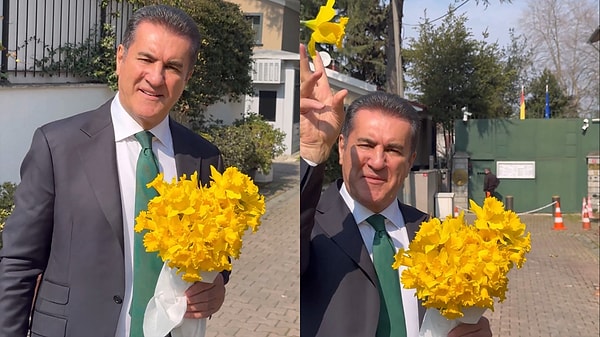 Mustafa Sarıgül'den İspanya halkına çiçekli video.