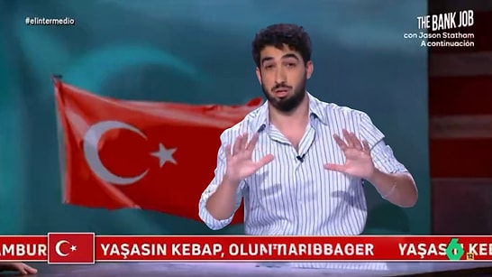 Famous Spanish TV Show Makes Turkish Gesture with "Long Live Kebab" Message