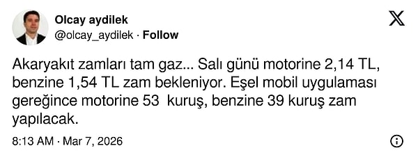 Olcay Aydilek'in iddiası şöyle👇🏻