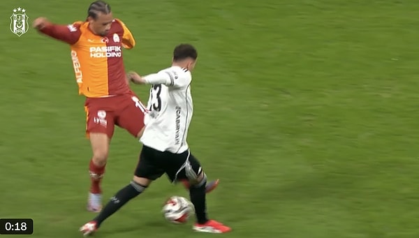 Beşiktaş da Sane'nin pozisyonuna tepki göstermişti.