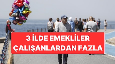 Türkiye’de 3 İlde Emekli Sayısının Çalışan Sayısından Fazla Olduğu Ortaya Çıktı