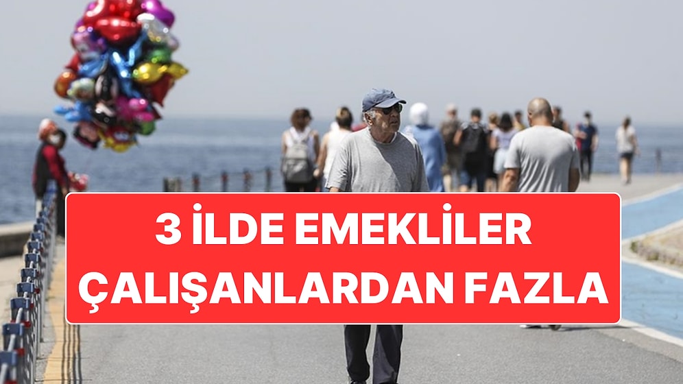Türkiye’de 3 İlde Emekli Sayısının Çalışan Sayısından Fazla Olduğu Ortaya Çıktı