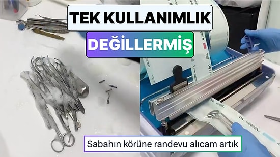 Bir Diş Hekimi Pek Çok Kişinin Tek Kullanımlık Sandığı Ürünlerin Temizlik Sürecini Paylaştı