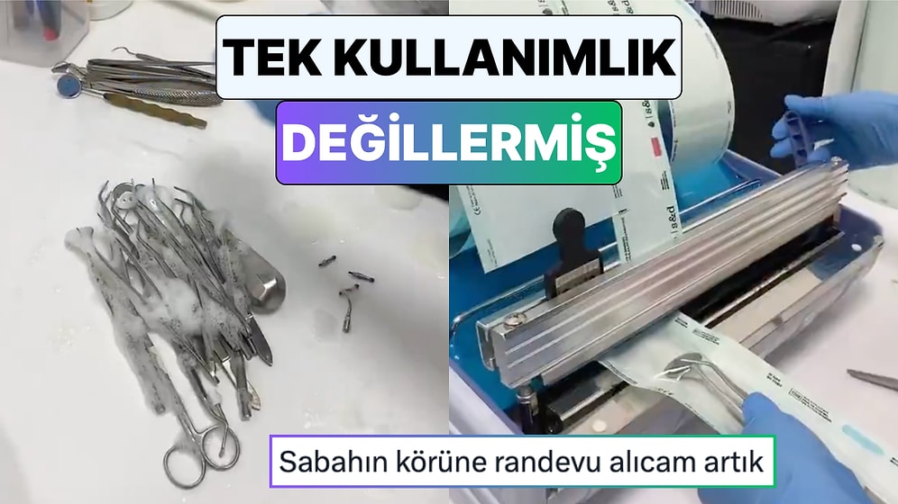 Bir Diş Hekimi Pek Çok Kişinin Tek Kullanımlık Sandığı Ürünlerin Temizlik Sürecini Paylaştı