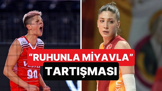 Milli Voleybolcular Ebrar Karakurt ve İlkin Aydın Arasında "Ruhunla Miyavla" Atışması