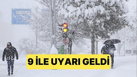 Meteoroloji Genel Müdürlüğü 9 İl İçin Kar ve Sağanak Yağış Uyarısı Yaptı