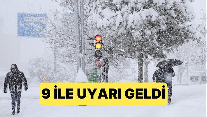 Meteoroloji Genel Müdürlüğü 9 İl İçin Kar ve Sağanak Yağış Uyarısı Yaptı