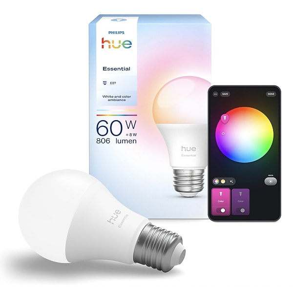 Evinizin havasını tek tuşla değiştirin: Philips Hue Renkli Akıllı Ampul!