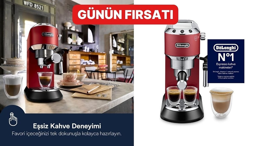 Kahve Tutkunları Buraya! Kalitesiyle Öne Çıkan DeLonghi Dedica Manuel Espresso Makinesi İndirimde!