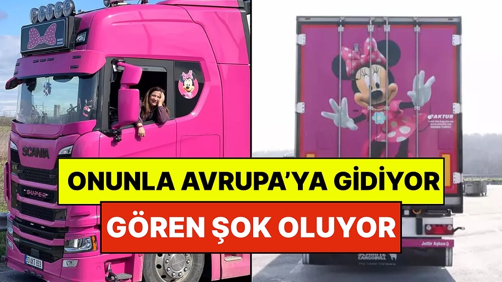 5 Yıldır Pembe Renkli TIR'ı ile Avrupa'ya Açılıyor: Herkes Yollarda Onu İzliyor
