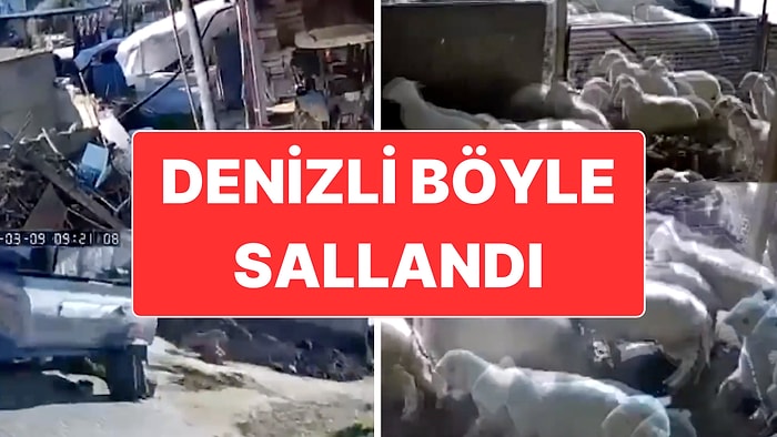 Denizli’de Meydana Gelen 5.1 Büyüklüğündeki Deprem Anı!
