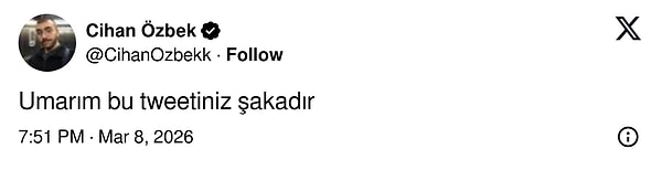 Bazıları da inanamadı...