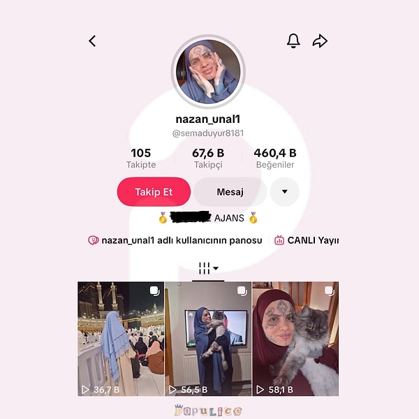 Bir ajansla anlaşan Nazan Ünal, TikTok'tan canlı yayın yapmaya başladı.