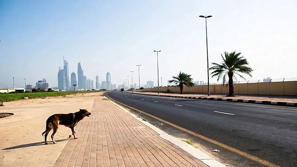 "İki köpek çölde vurulmuş"