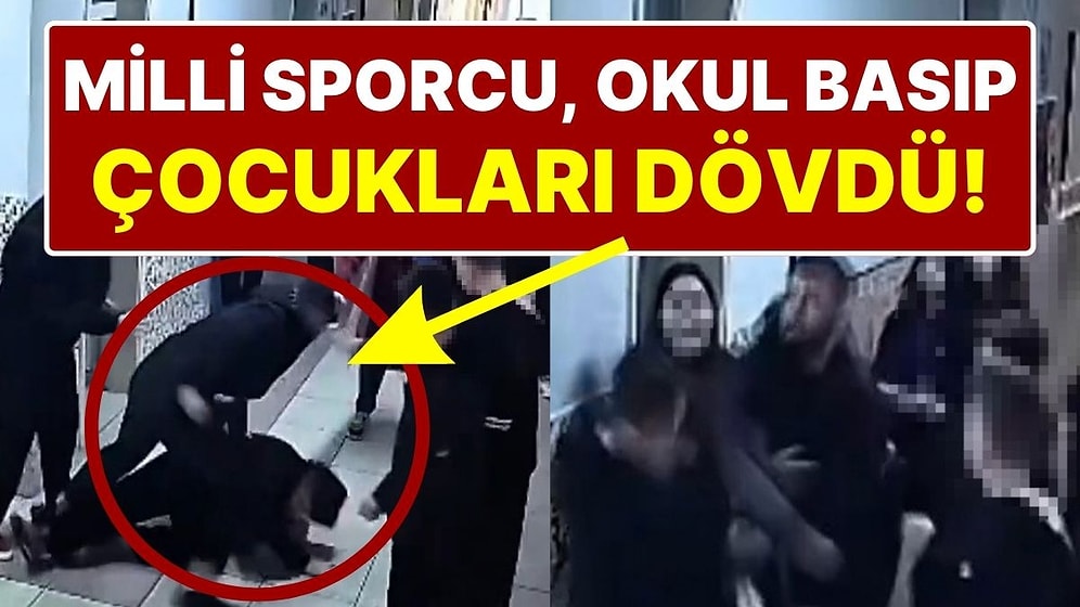 Milli Sporcu, Ortaokulu Basıp Öğrencileri Dövdü!