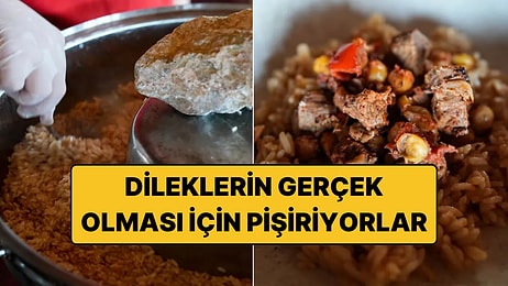 Aydın'da Dileklerin Gerçek Olması İçin Pişirilen Adak Yemeği!