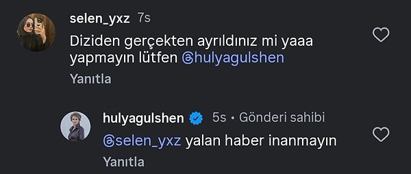 Yeraltı'nın Gülsüm Ana'sı Hülya Gülşen, diziden ayrılacağı iddiasını yalanladı.