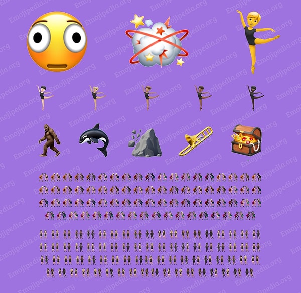 Bu beta güncellemesi, Apple klavyesine toplam 163 yeni emoji tasarımı getiriyor.