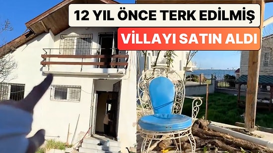 Yıllar Önce Terk Edilmiş Denize 10 Metre Bir Evi Alan Kadın Evin İçini ve Evden Çıkan Eşyaları Gösterdi