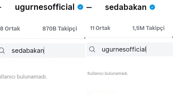 Rüya Gibi'nin finalinin ardından başrol oyuncuları Uğur Güneş ve Seda Bakan birbirini takipten çıktı.