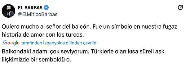 Dostluğun mimarlarından El Barbas'ın tepkisi şöyle oldu.