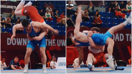 Islamgereev Flips the : A Last-Second 'Flying Squirrel' Move Changes the Entire Fate of the Match!