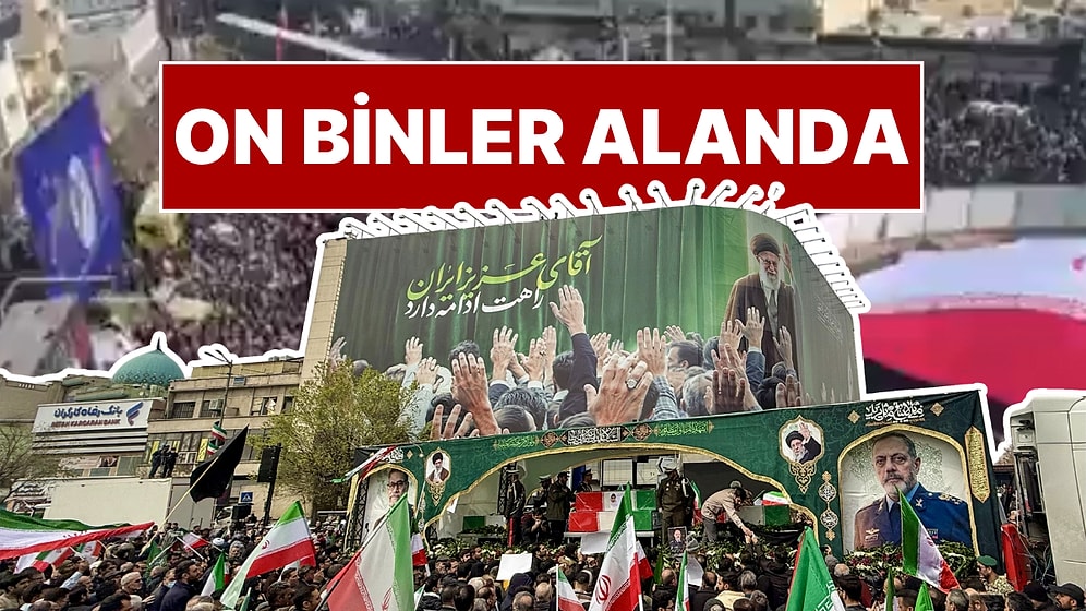 İran'da On Binlerce Kişi Cenaze Töreni İçin Tahran'a Akın Etti