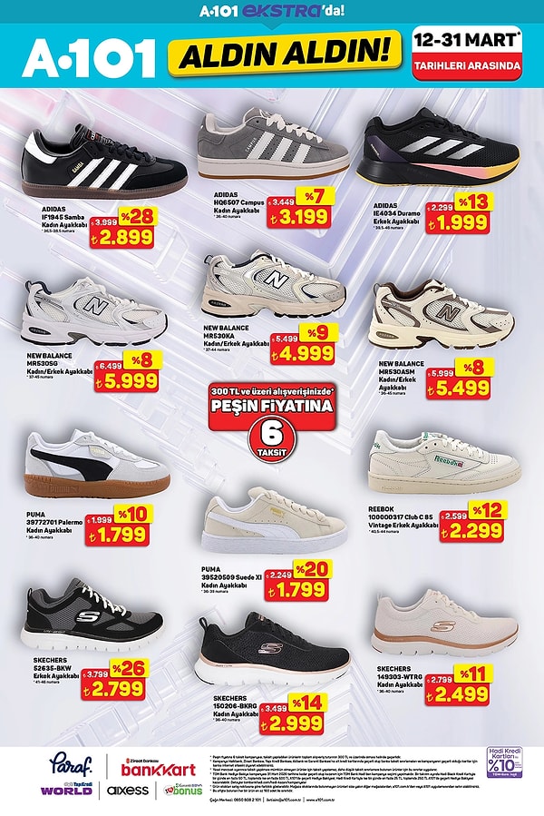 Adidas, New Balance, Puma ve Skechers Ayakkabı Modelleri