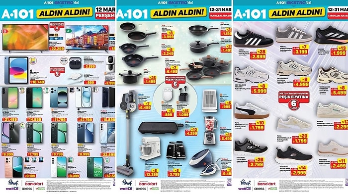 A101'e İndirimli Spor Ayakkabılar Geliyor! 12 Mart 2026 A101 İnternete Özel Aldın Aldın Kataloğu