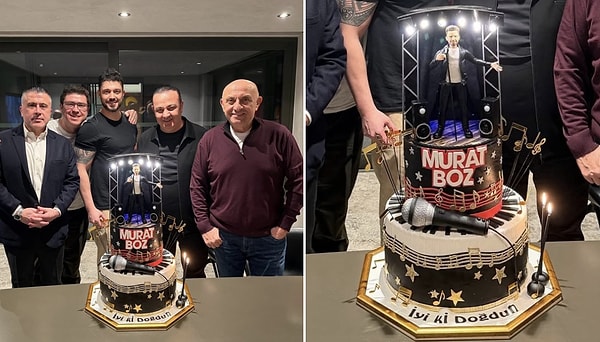 Murat Boz’un doğum günü için bir araya gelen yakın arkadaşları arasında Sinan Engin ve İbrahim Büyükak da vardı.