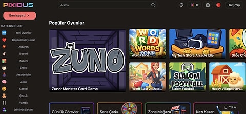 En İyi Online Oyun Sitesi: Pixidus!