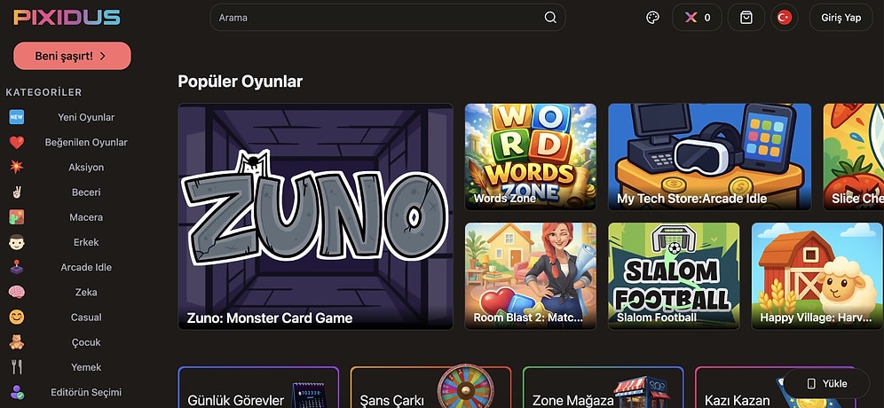 En İyi Online Oyun Sitesi: Pixidus!