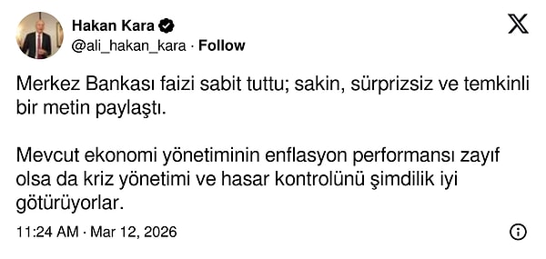 "Sürprizsiz ve temkinli bir metin"