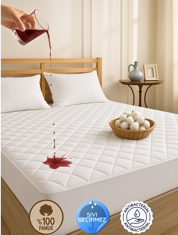 Yatağınız ilk günkü gibi kalsın: Formeya Pamuklu Sıvı Geçirmez Alez!