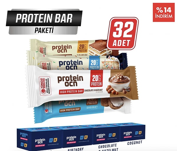 Enerjinizi "onedio" koduyla katlayın: Protein Ocean 32'li Bar Paketi!
