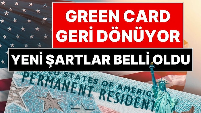 Milyonlarca Kişinin Beklediği Haber Geldi: 2026 Green Card Başvurularında Yeni Şartlar Belli Oldu