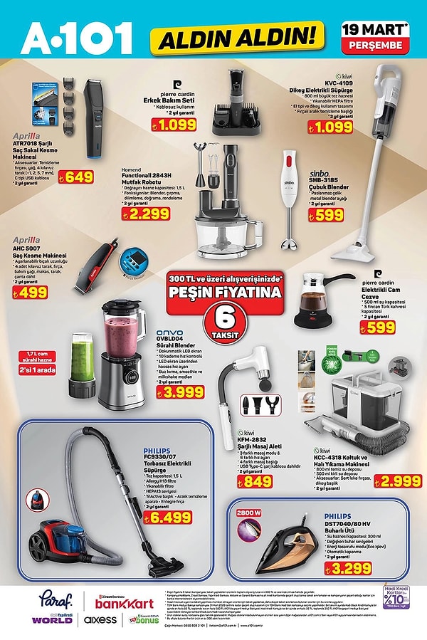 Homend Functionall Mutfak Robotu 2.299 TL