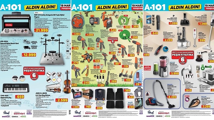 A101'e Koltuk ve Halı Yıkama Makinesi Geliyor! 19 Mart 2026 A101 Aldın Aldın Kataloğu