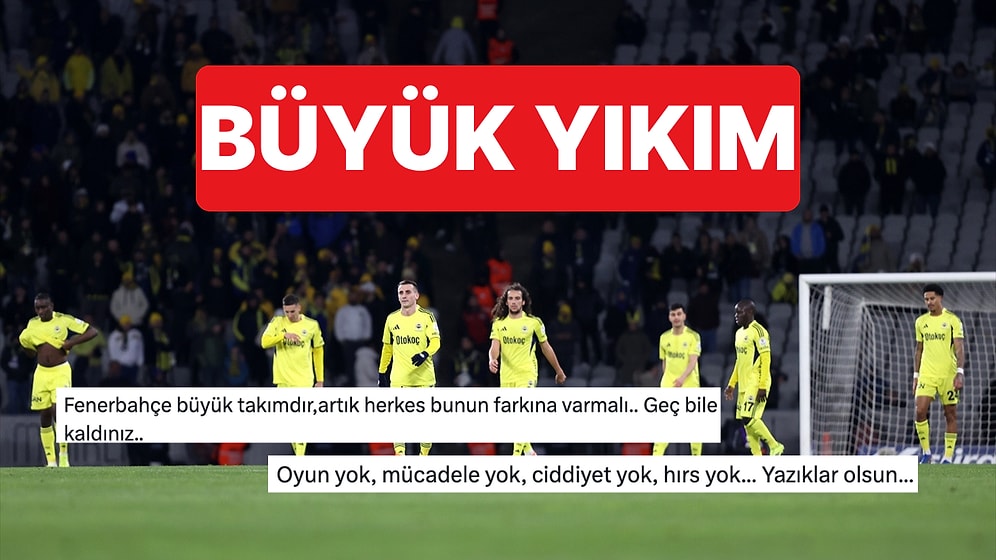 Fenerbahçe Lig Sonuncusu Karagümrük'e Kaybetti, Sosyal Medya Yandı