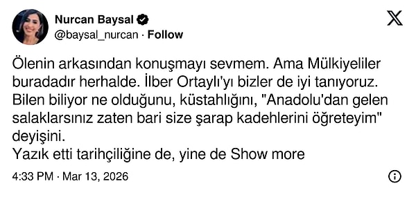 "Bilen biliyor ne olduğunu, küstahlığını..."