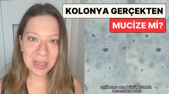 Kolonya Gerçekten Mucize mi? Genetik Mühendisi Dilara Sarı Kolonyanın Etkisini Canlı Bir Deneyle Gösterdi